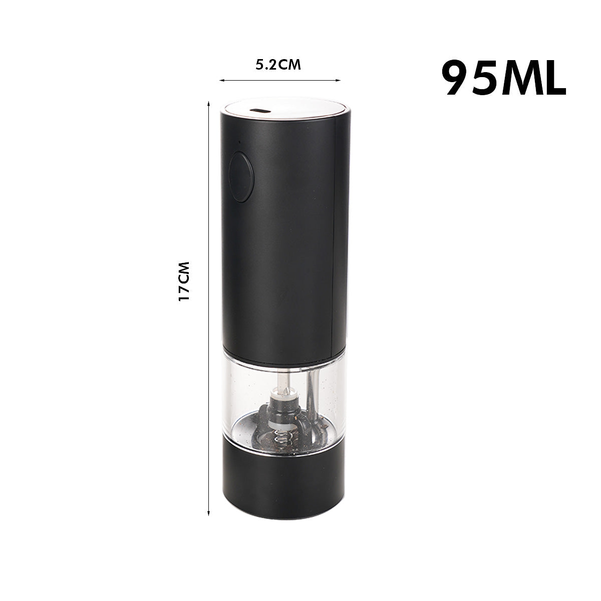 Holm Automatic Electric Salt and Pepper Grinder - One-Handed Spice Mill